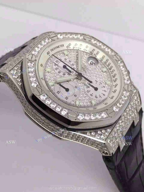 Swiss Replica Audemars Piguet Watch Diamond Dial / Diamond Case 3