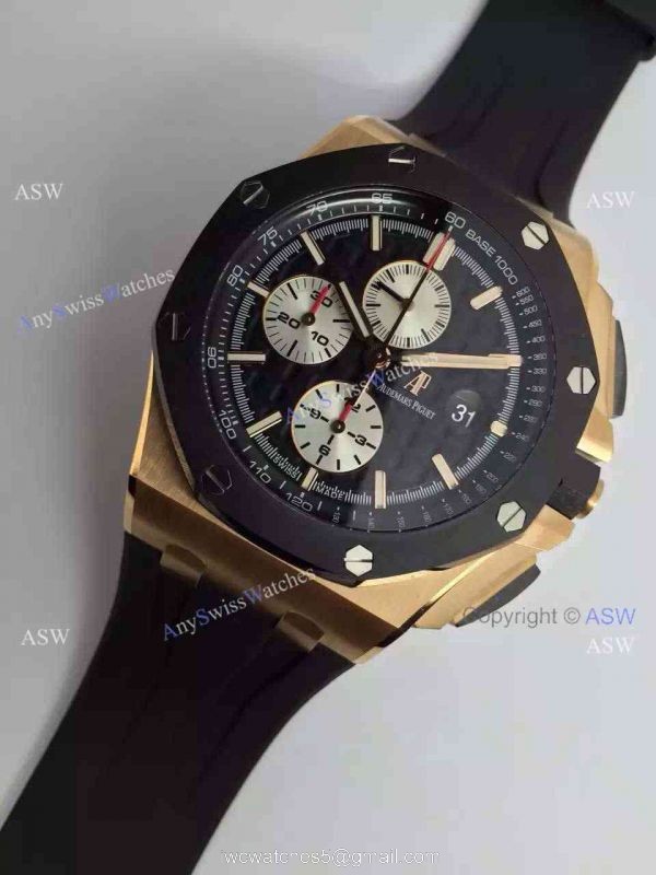 Swiss Audemars Piguet Royal Oak Offshore EARRICHELLO Replica Watch ROSE GOLD 3