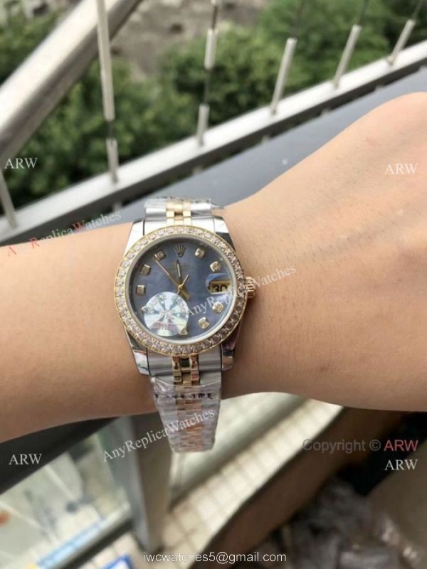 31mm Rolex Datejust Jubilee Diamond Watches Rolex 16233 Fake For Sale 3