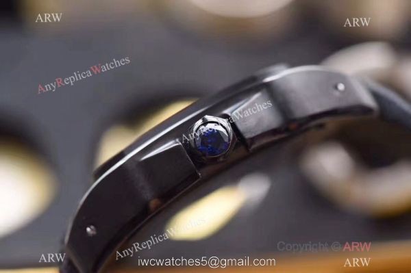 Cartier Santos 100th Anniversary Black Watch Swiss Grade Replica 3
