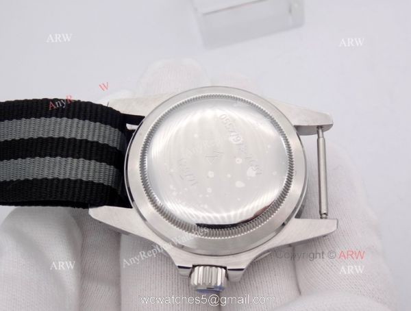 Rolex Vintage Submariner Replica Watch Stainless Steel Nylon Strap 3