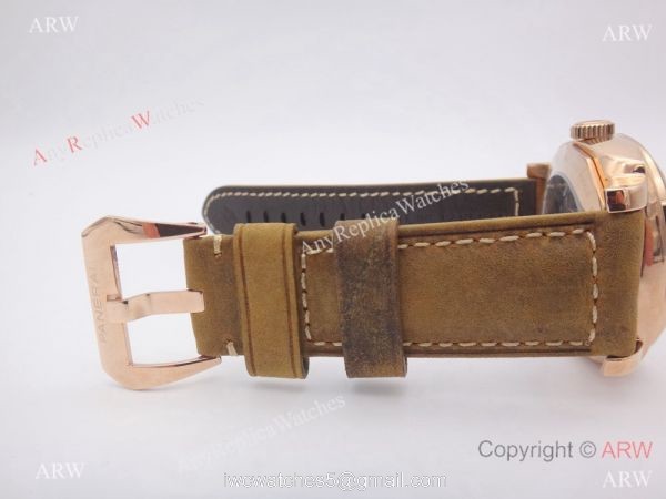 Copy Radiomir Panerai GMT Power Reserve Watch Rose Gold Case 3