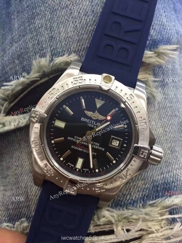 Copy Breitling Avenger Blackbird Blue Dial Blue Rubber Strsp Watch 3