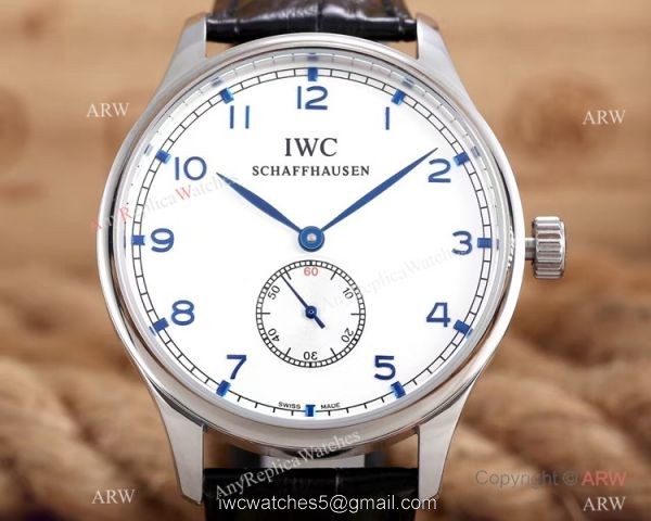 IWC Schaffhausen Portuguese 8 Days Replica Watch SS White Dial 3