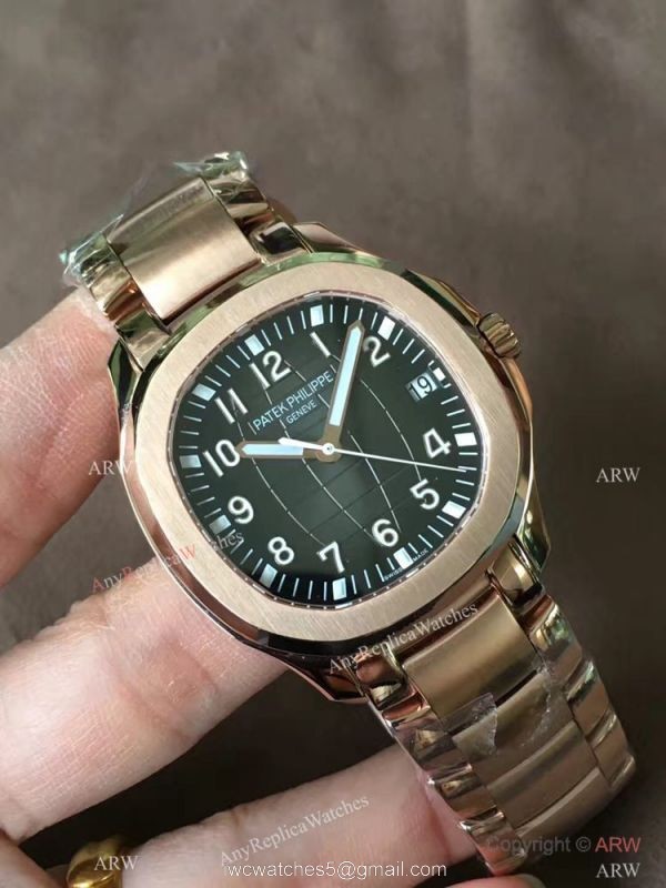 Swiss Patek Philippe Aquanaut 324SC Rose Gold Blue Dial Knockoff Watch 3