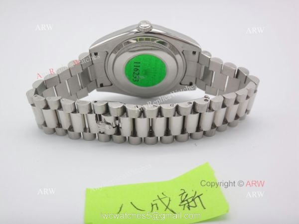 Rolex Day Date Ice Blue Replica Watch 40mm Stainless Steel Presidential 3
