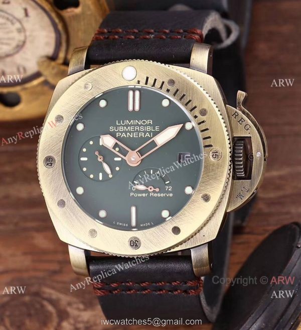 Panerai New Copy Luminor Submersible Power Reserve Bronzo watch 3