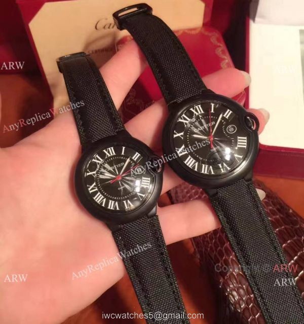 Cartier Ballon Bleu Black ADLC Case Wristwatch Newest Replica 3