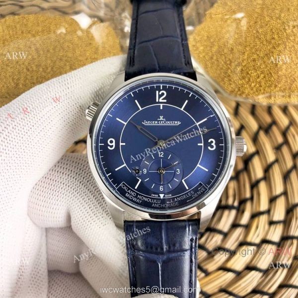 Copy Jaeger-LeCoultre Master Geographic Silver Dial watches 3