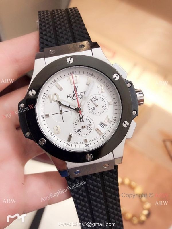 Best Replica Hublot Big Bang Tutti Frutti Chronograph Watch SS Black Bezel 3