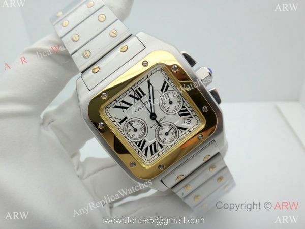 Replica Cartier Santos Chronograph Watch 38mm 3
