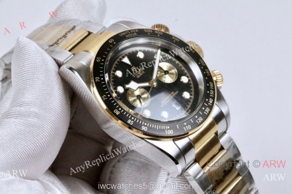 Replica Tudor Heritage Black Bay 42mm Watch Two Tone Black Dial 3