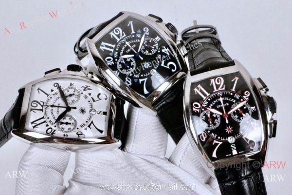 Franck Muller Mariner Chronograph Mens Watch SS Black Dial 3
