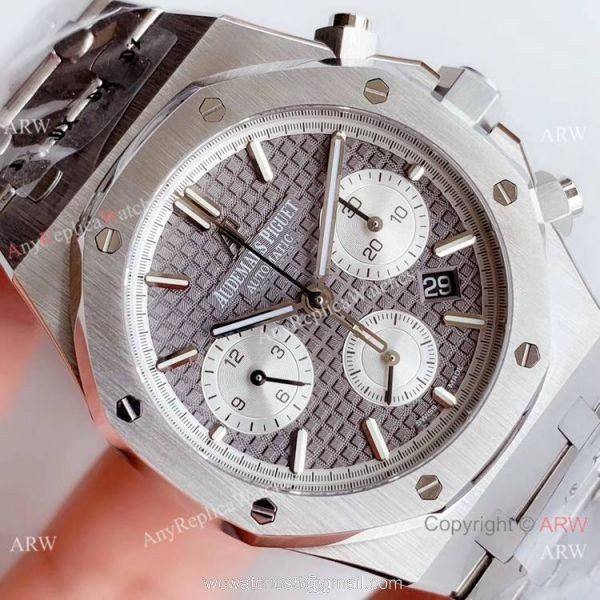 Swiss Grade 1 Copy Audemars Piguet Royal Oak Chronograph 41mm Watch Gray Face 3