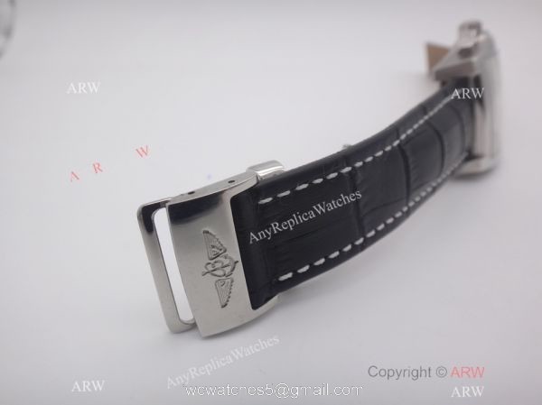 AAA Grade Replica Breitling Bentley Flying B Watch Black Leather White Dial 3