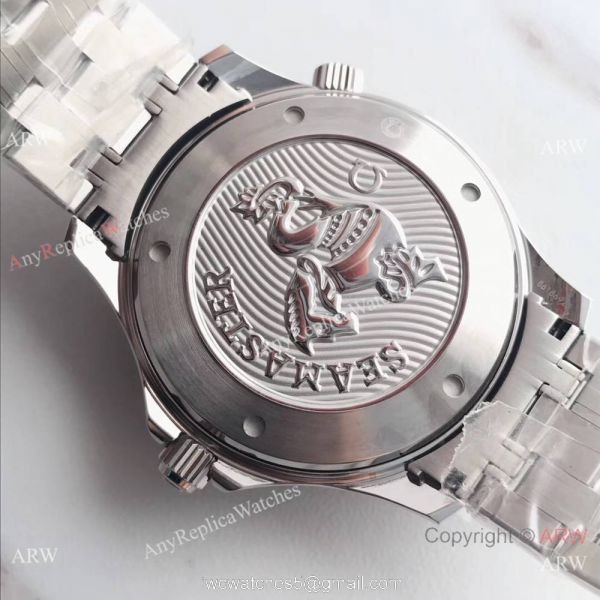 AAA Swiss Omega Seamaster James Bond Watch SS Blue Dial Blue Ceramic 3