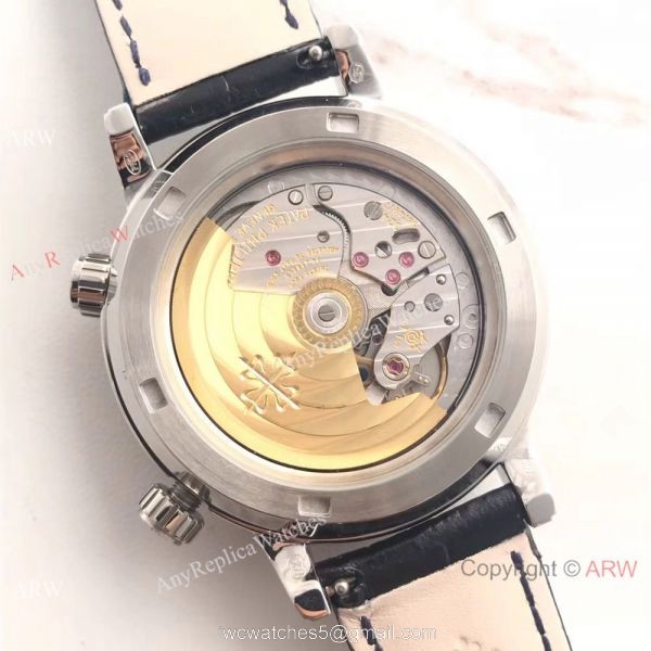 Swiss Replica Patek Philippe 6102P Sky Moon Celestial Stainless Steel Watch 3