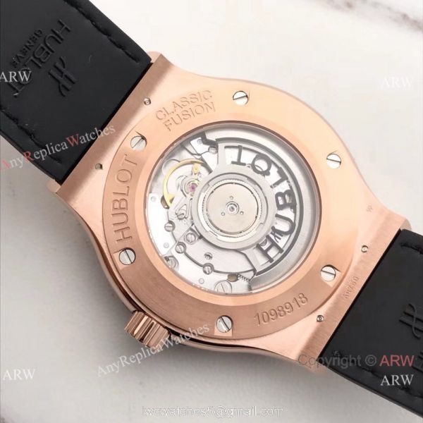 Swiss Grade HUB1112 Hublot Copy Watch Classic Fusion Series Black Dial 3