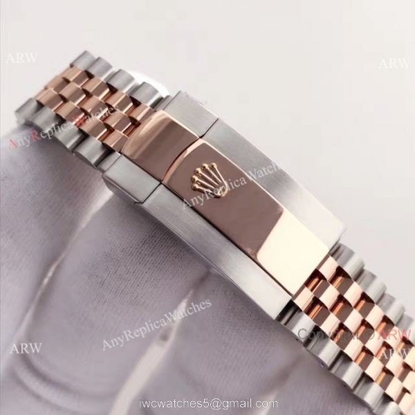 (EW) Rolex Everose Replica Watch 41mm Datejust II Rose Gold Dial Smooth Bezel 3