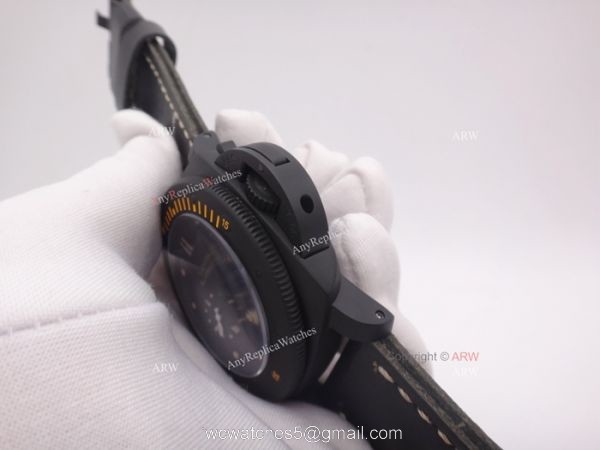 Panerai Luminor Submersible Ceramica PAM508 Replica Watch Brown Markers 3