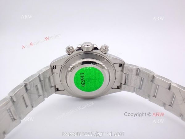 NEW UPGRADED Rolex Daytona Replica Watch -Stainless Steel Black Face 3