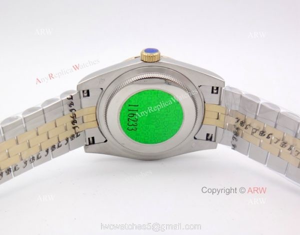 Rolex Datejust Jubilee 2-Tone Arabic Markers Watch Rolex 16233 Fake 3