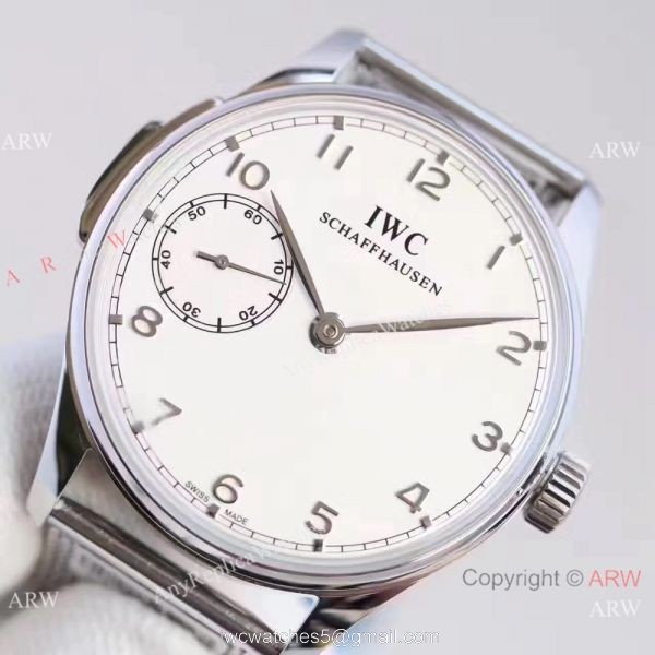 Replica IWC Portuguese Minute Repeater Stainless Steel Mesh Strap Watch 3