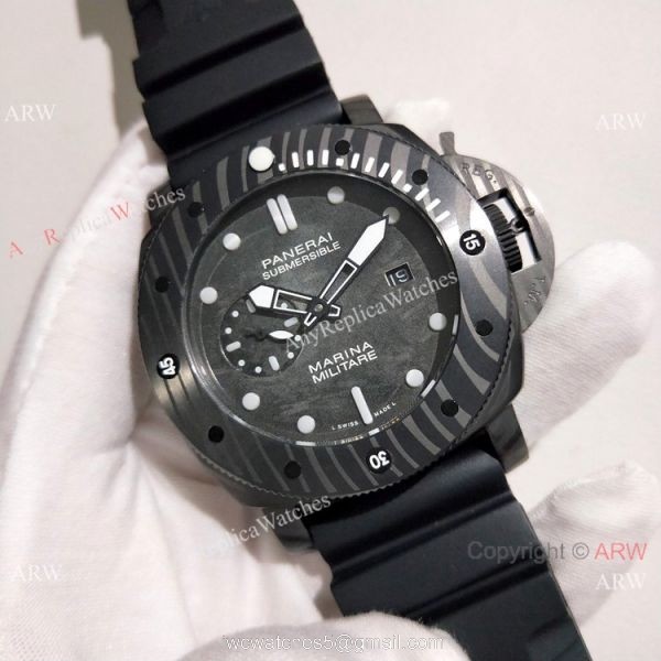 2019 Replica Panerai PAM 979 Submersible Marina Militare Carbotech Watch 3