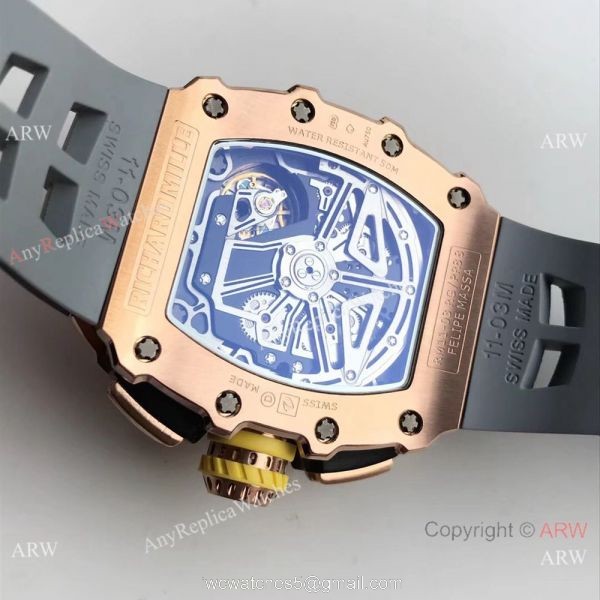 KV Factory Swiss Richard Mille RM 11-03 Rose Gold Flyback Chronograph Watch 3