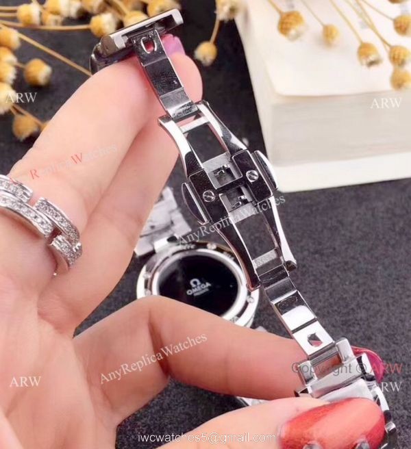 Copy Omega De Ville Ladymatic Women watch SS White MOP Face 34mm 3