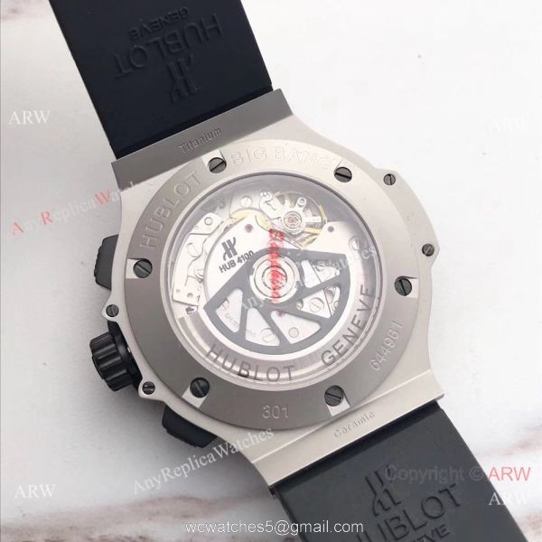 Copy Hublot Geneve Big Bang Stainless Steel Watch Siwss 4100 Carbon Dial 3