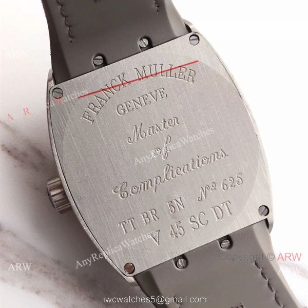 Swiss 1:1 Knock off Franck Muller V45 Titanium Watch Gray Face 45mm 3