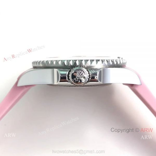 Copy Pink Face Pink Ceramic Bezel Pink Rolex Submariner Watch 40mm 3
