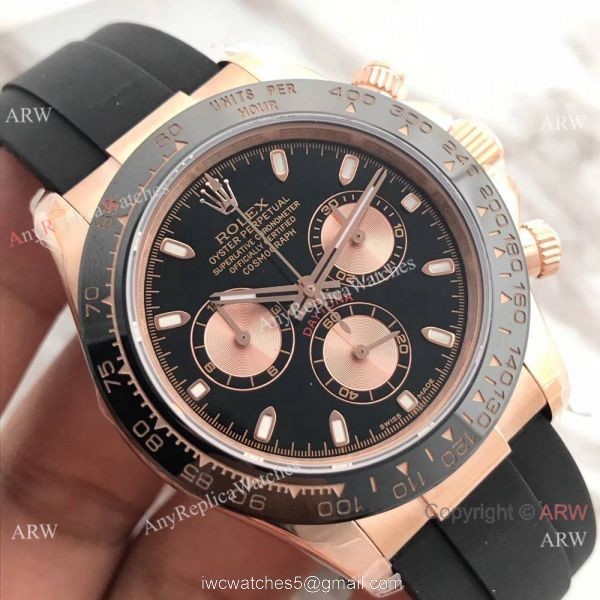 New Basel World Replica Rolex Daytona 116518LN Rose Gold Watch / AR Factory Daytona 3