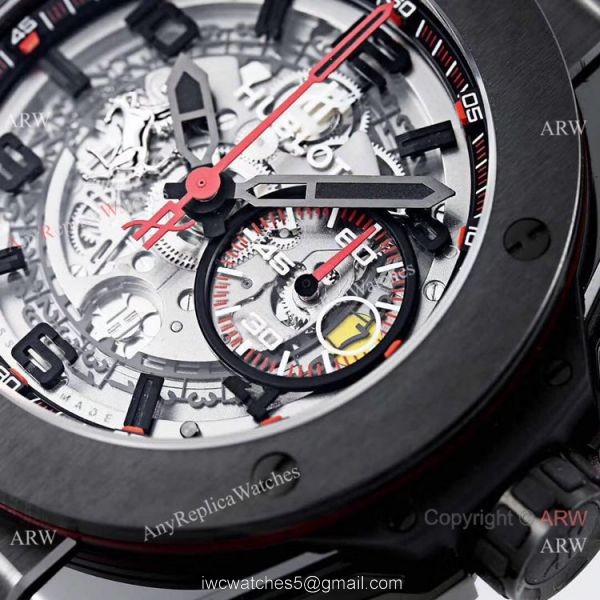 (HBBV6) Copy Hublot Big Bang Ferrari Ceramic Chronograph Watch Swiss Grade 3