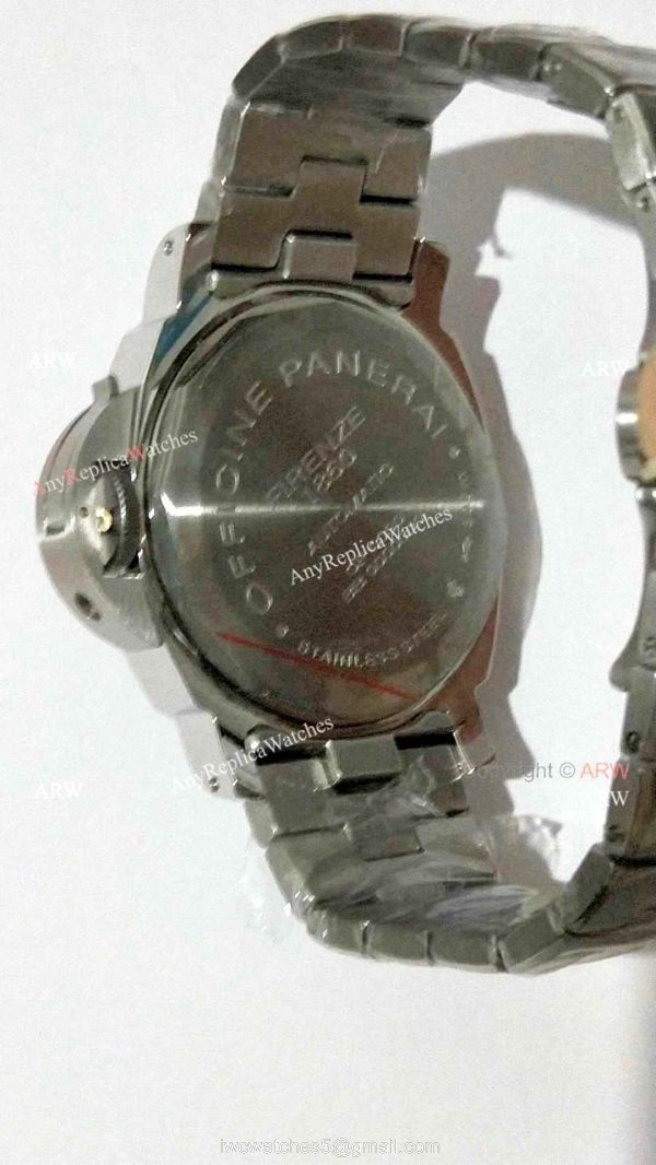 Officine Panerai Firenze PAM090 Power Reserve Watch / Panerai Luminor Steel Bracelet 3