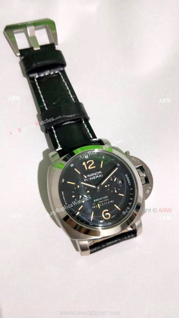 Copy AM365 Panerai Luminor Equation SS Orange Number Watch 3