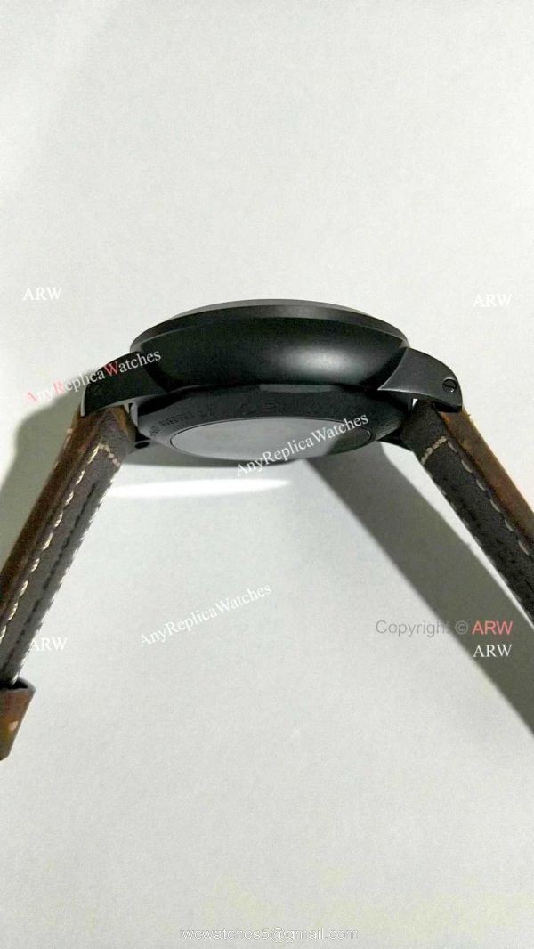 Copy Panerai PAM 441 Luminor GMT Ceramica Watch Black Case 3