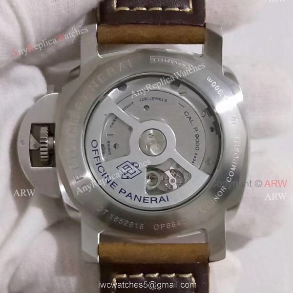 Panerai AAA Replica Watches Panerai Luminor 1950 Stainless Steel Black Dial Watch 3