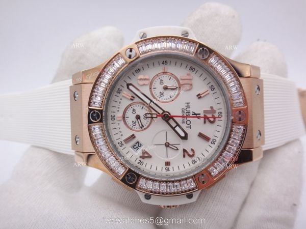 Hublot Geneve Big Bang Replica Watches w Diamond Bezel 41mm For Sale 3