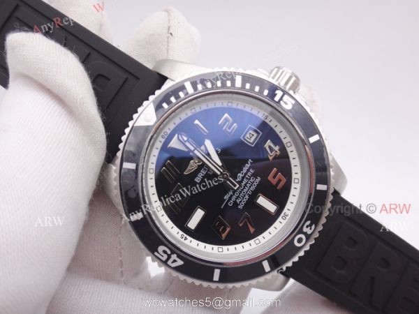 High Quality Replica Breitling Superocean Abyss Black Dial Black Rubber Strap Watch 3