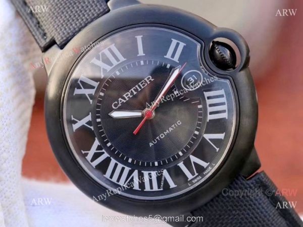 Swiss Copy Cartier Ballon Bleu De 1847MC Black PVD Watch Mens 3