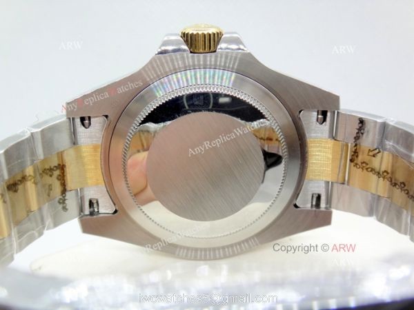 High Quality Replica 41mm Rolex Submariner Watches Two Tone Black Ceramic Men 3