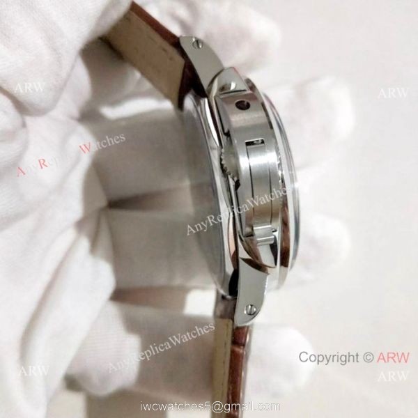 Copy Panerai PAM 368 Luminor 8 Days Black dial Watch Officine Panerai AAA watch 3