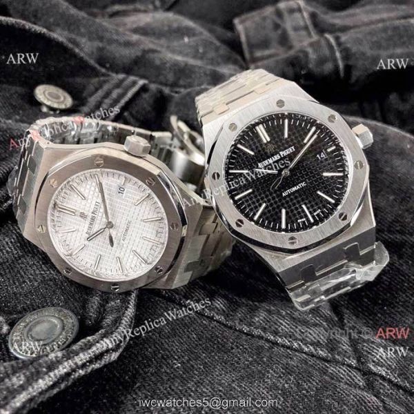 Best Quality Audemars Piguet Royal Oak Replica Watches 42mm Stainless Steel White Face 3
