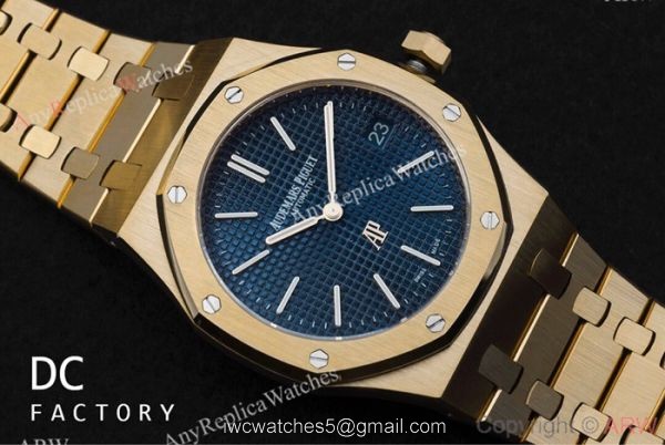 Best Copy Audemars Piguet Royal Oak Jumbo Extra Thin Watch Gold Case 3