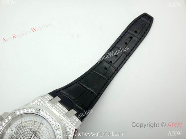 2019 Replica Audemars Piguet Royal Oak 44MM Watch SS Diamond Dial 3