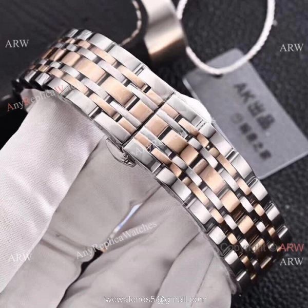 High Quality Audemars Piguet Two Tone Rose Gold White Face Watch 3