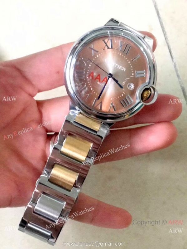 Fake Ballon Bleu De Cartier Automatic Watches Rose Gold 42mm 3