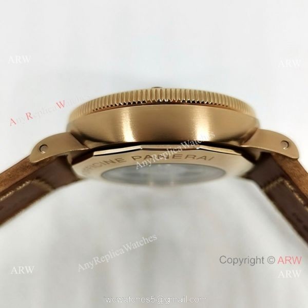 Best Replica Panerai Luminor Submersible ROSE GOLD Black Dial Watch PAM 671 3